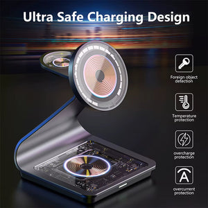 3-in-1 Magnetic Wireless Charger