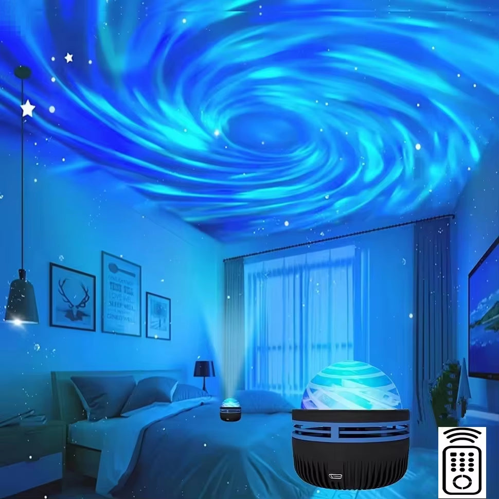 LED Galaxy Projector Light Colorful Galaxy Sky Projector Bedroom Night Light Kids Room Decoration Christmas Party Decoration